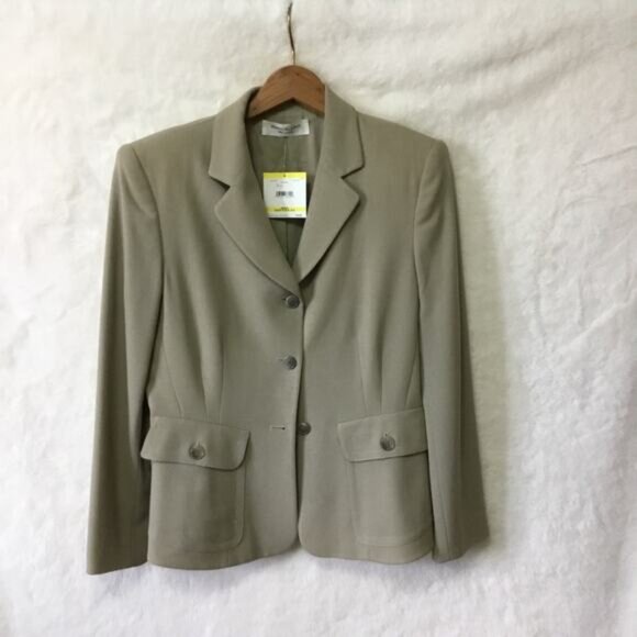 Anne Klein Classic Beige Blazer - Picture 1 of 9